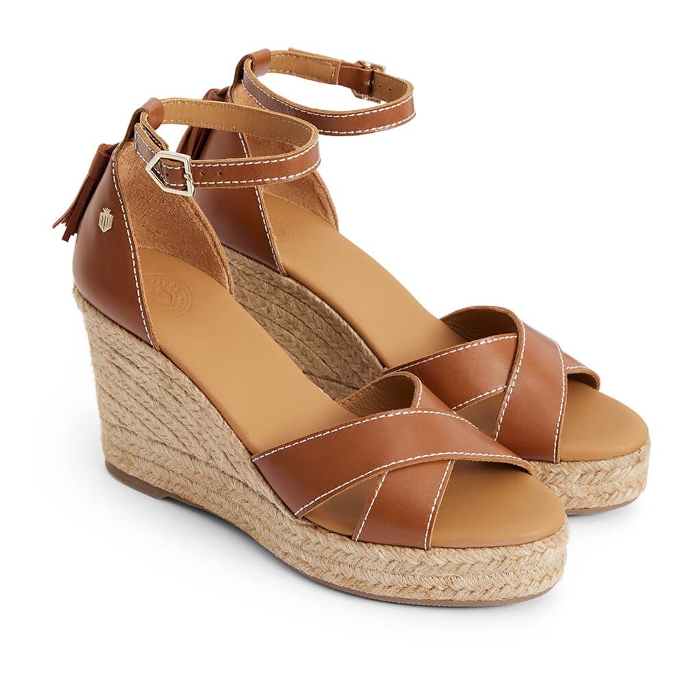 tan wedge sandals